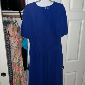 Old Navy Royal Blue Long Sleeve Dress